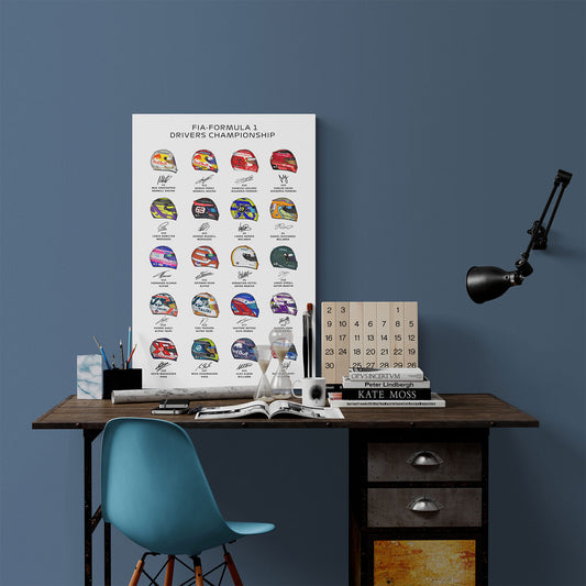 F1 Drivers Helmet Art