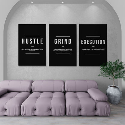 Hustle Grind Execution Set of 3