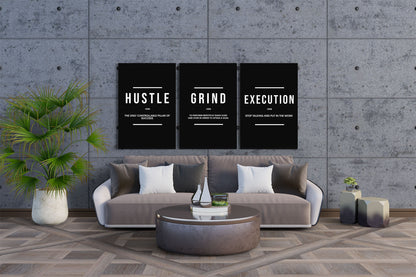 Hustle Grind Execution Set of 3
