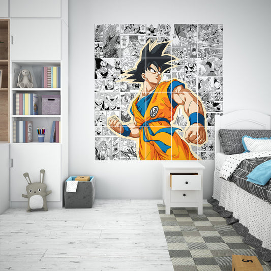 Goku Manga Wall Art Poster Set of 20